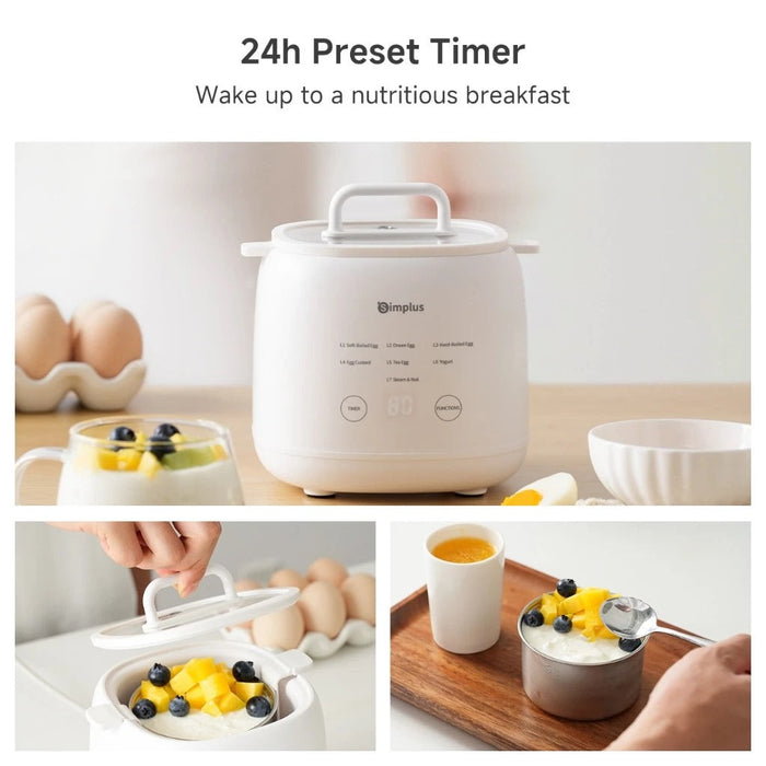 EGG COOKER 006 700ML W/STEAM WH