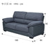 3 Seat Sofa Wall3-KD GY