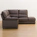 Corner Sofa Wall3-KD LC Leather-C1 DBR