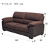 3 Seat Sofa Wall3-KD DBR