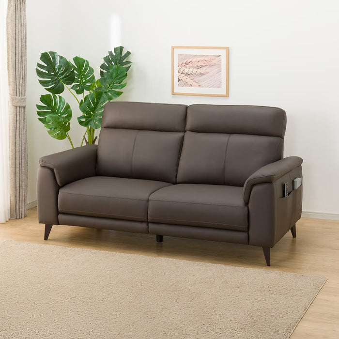 3S-SOFA LB07 LEATHER DBR