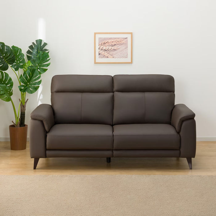 3S-SOFA LB07 LEATHER DBR