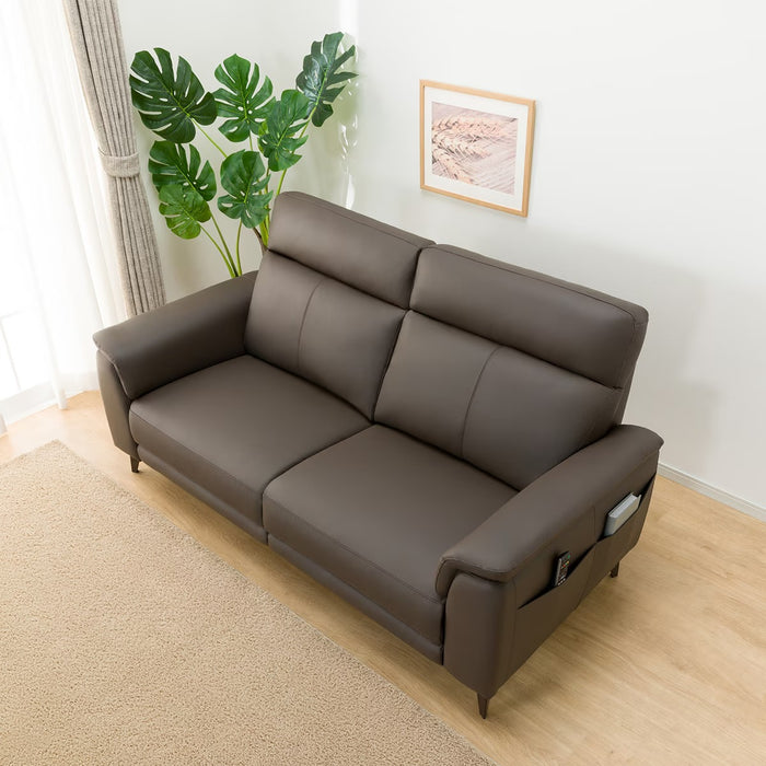 3S-SOFA LB07 LEATHER DBR