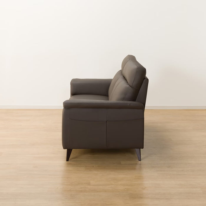 3S-SOFA LB07 LEATHER DBR