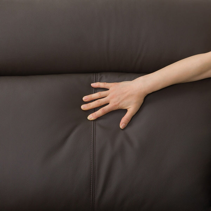 3S-SOFA LB07 LEATHER DBR