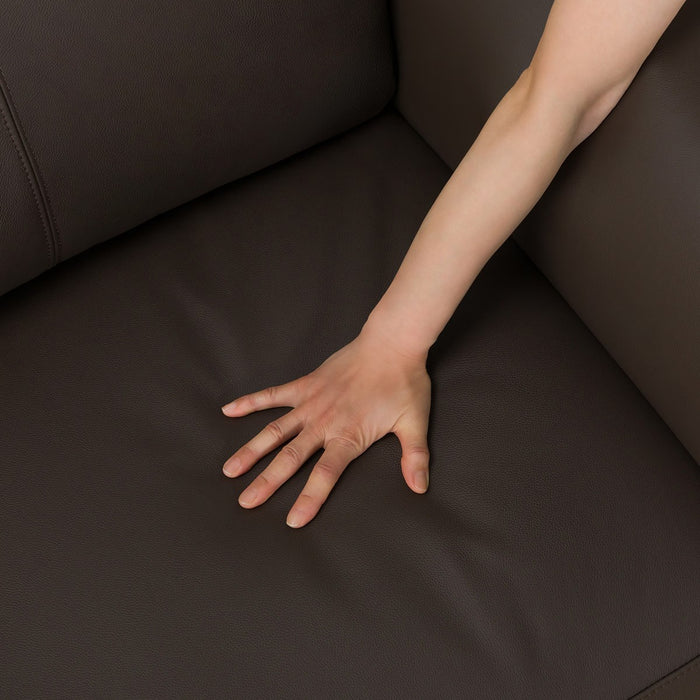 3S-SOFA LB07 LEATHER DBR