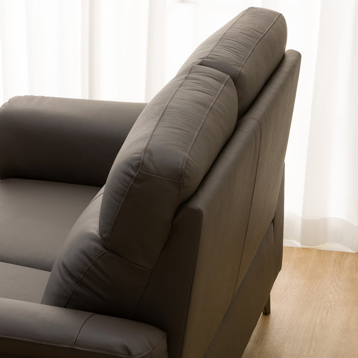 2S-SOFA LB07 LEATHER DBR
