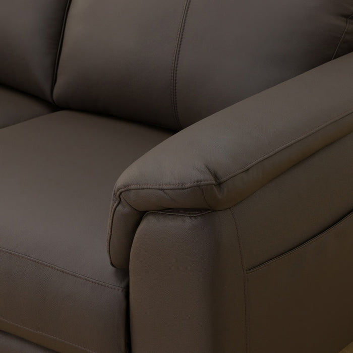 2S-SOFA LB07 LEATHER DBR