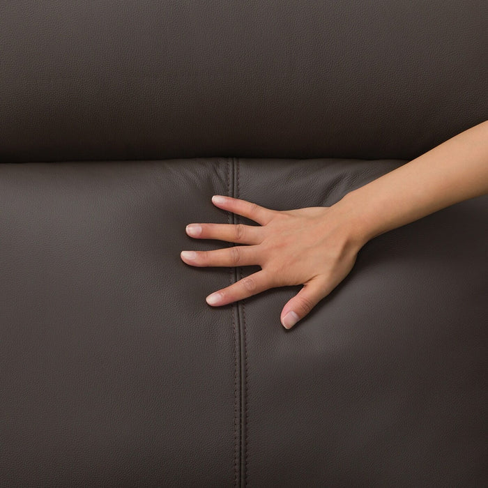 2S-SOFA LB07 LEATHER DBR