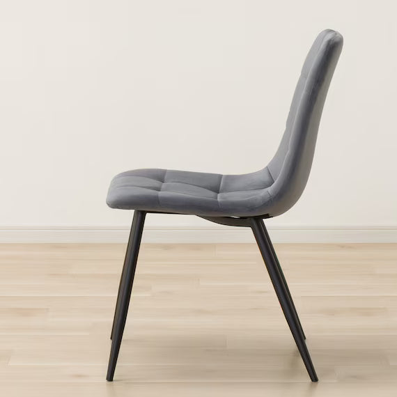 DINING CHAIR 2PCS SH103 GY/BK