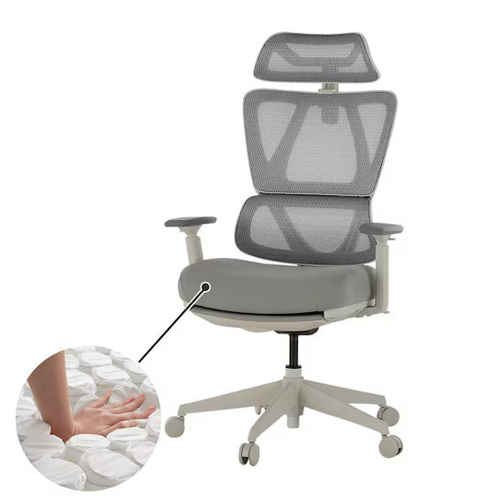 OFFICE CHAIR OC707 POCKET COIL WH/WH