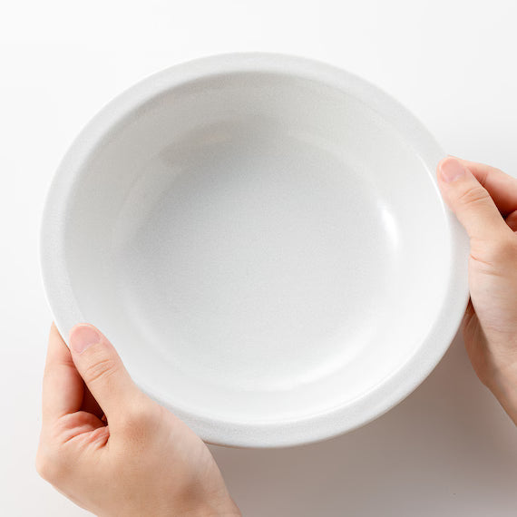 LIGHT-WEIGHT RIM SHALLOW BOWL 21CM WH