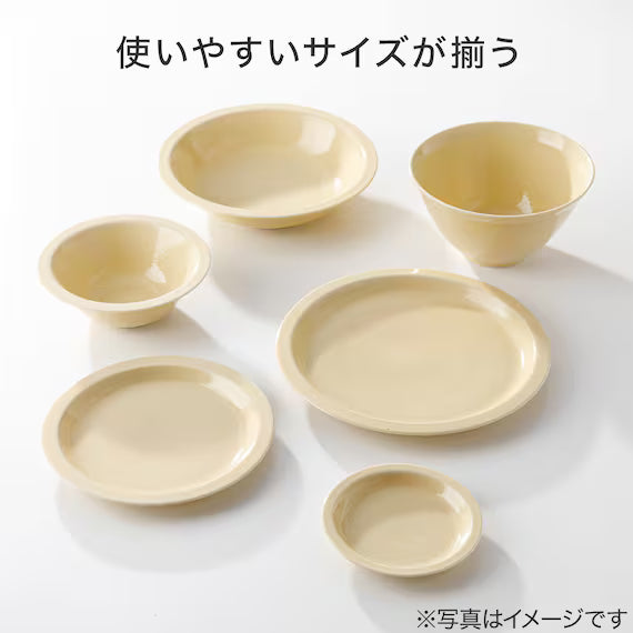 LIGHT-WEIGHT RIM SHALLOW BOWL 21CM YE