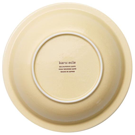 LIGHT-WEIGHT RIM SHALLOW BOWL 21CM YE