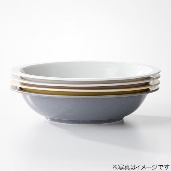 LIGHT-WEIGHT RIM SHALLOW BOWL 21CM YE