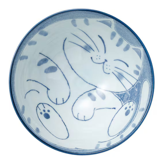 RICE BOWL BLUE CAT L CDI22