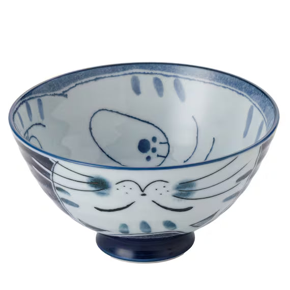 RICE BOWL BLUE CAT L CDI22