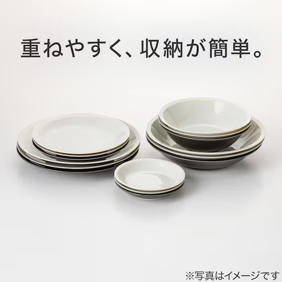 ULTRA LIGHTWEIGHT 22CM ROUND DEEP PLATE KARU:ECLE RIM PLATE IV