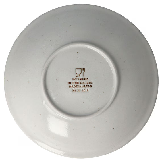 ULTRA LIGHTWEIGHT 22CM ROUND DEEP PLATE KARU:ECLE NISHOKUTOKUSA