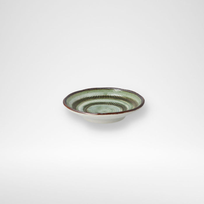 ULTRA LIGHTWEIGHT 9CM ROUND PLATE KARU:ECLE MIDORITOCHIRI