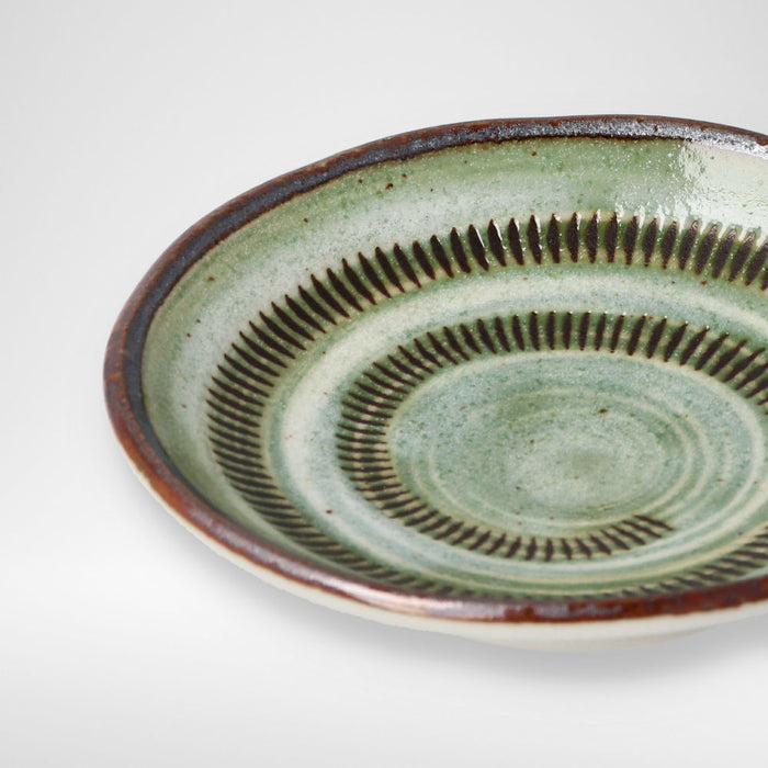 ULTRA LIGHTWEIGHT 9CM ROUND PLATE KARU:ECLE MIDORITOCHIRI