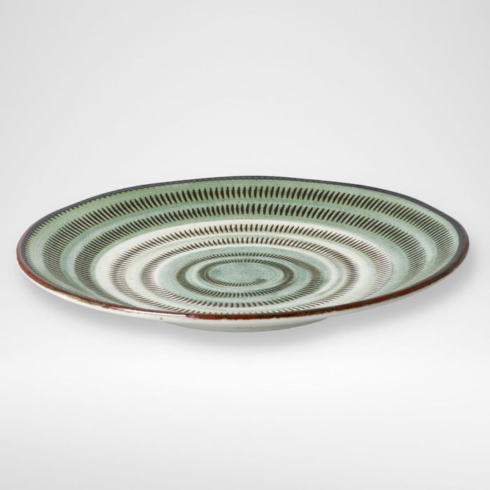 ULTRA LIGHTWEIGHT 23CM ROUND PLATE KARU:ECLE MIDORITOCHIRI