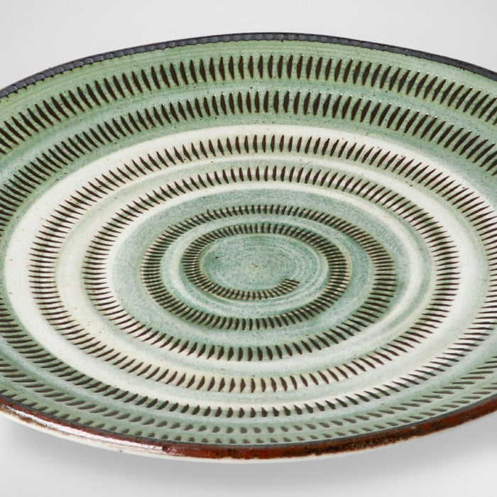 ULTRA LIGHTWEIGHT 23CM ROUND PLATE KARU:ECLE MIDORITOCHIRI