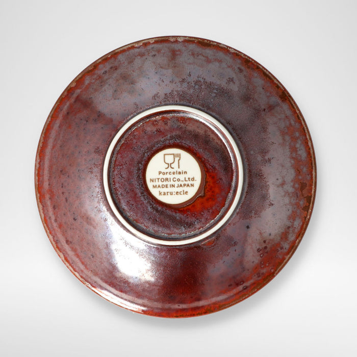 ULTRA LIGHTWEIGHT 22CM ROUND DEEP PLATE KARU:ECLE AKATETSUYU