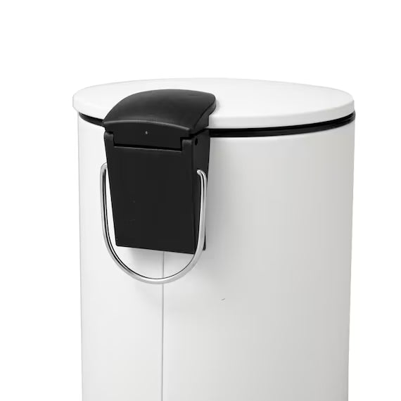 ROUND STEP TRASH CAN WITH SOFT-COLSE LID 2.8L WH