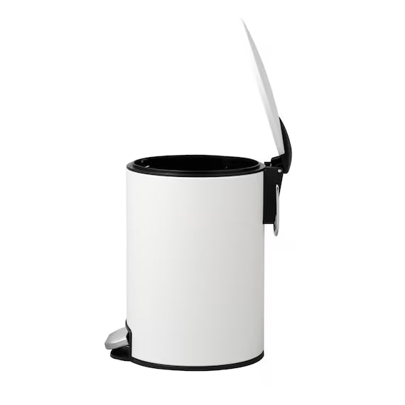 ROUND STEP TRASH CAN WITH SOFT-COLSE LID 2.8L WH
