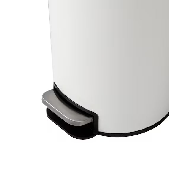 ROUND STEP TRASH CAN WITH SOFT-COLSE LID 2.8L WH