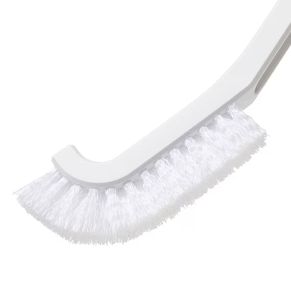RUBBER COATED MINI BATH BRUSH WH