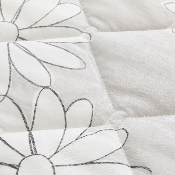 REVERSIBLE PADDED SHEET TOPPER N COOL SP S2509 FLOWER GY K