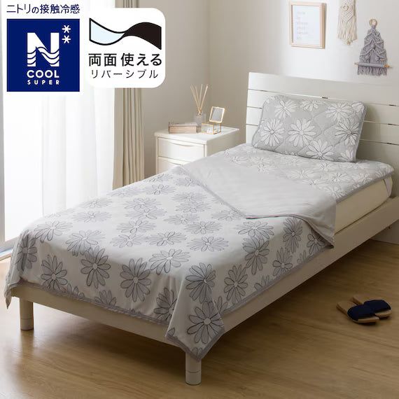 REVERSIBLE NCOOL BLANKET SP S2509 FLOWER GY Q