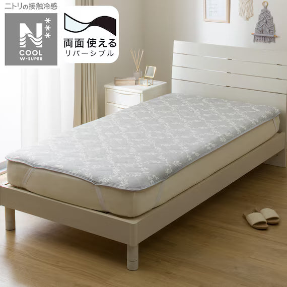 REVERSIBLE PADDED SHEET TOPPER N COOL WSP S2514 LEAF Q