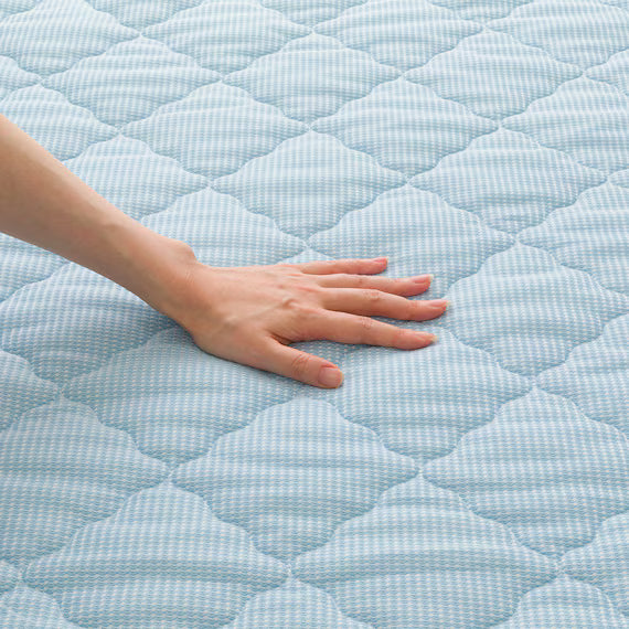 REVERSIBLE PADDED SHEET TOPPER N COOL Q BL S2501