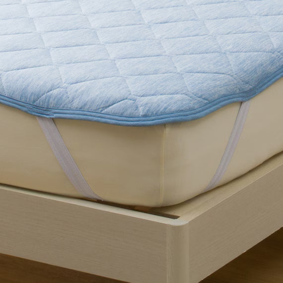 REVERSIBLE PADDED SHEET TOPPER N COOL SP SD BL S2502
