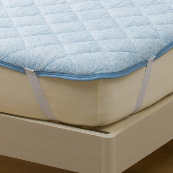 REVERSIBLE PADDED SHEET TOPPER N COOL SP SD BL S2502