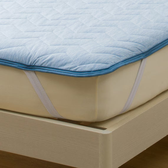 REVERSIBLE PADDED SHEET TOPPER N COOL WSP K BL S2503