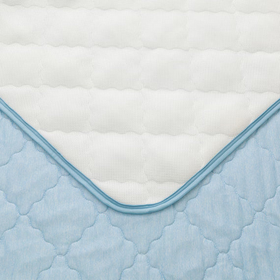 PADDED SHEET TOPPER WITHOUT BANDS N COOL Q BL S2501