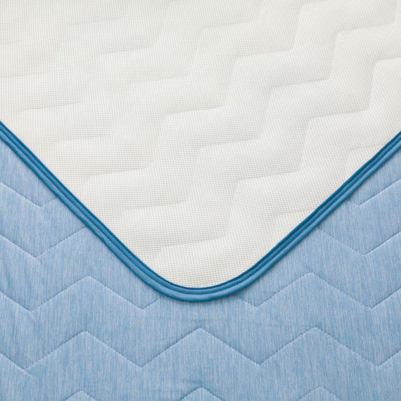 PADDED SHEET TOPPER WITHOUT BANDS N COOL WSP Q BL S2503