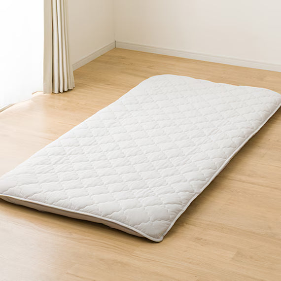 REVERSIBLE FITTED SHEET TOPPER N COOL Q GY S2501