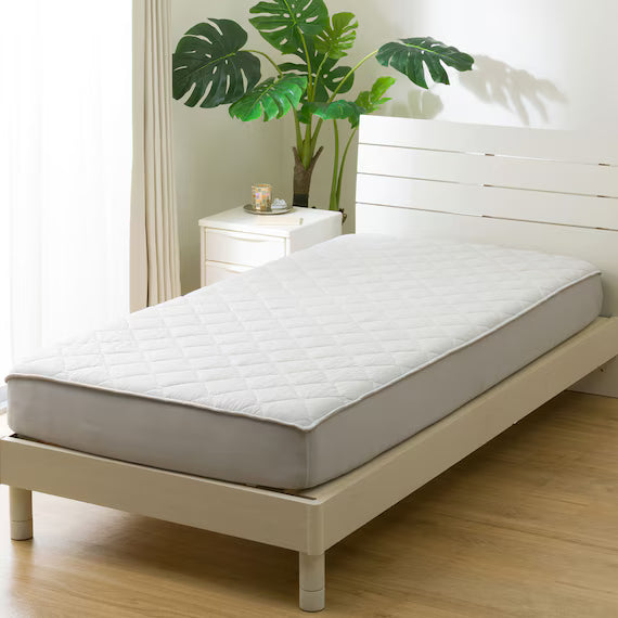 REVERSIBLE FITTED SHEET TOPPER N COOL SP S GY S2502