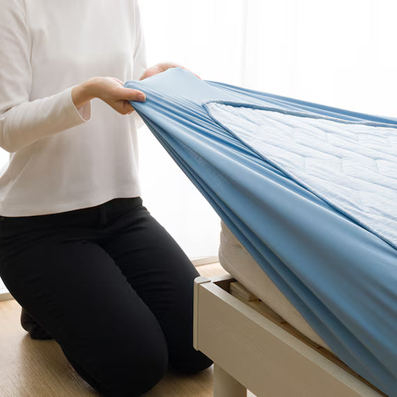 REVERSIBLE FITTED SHEET TOPPER N COOL WSP Q BLS2503