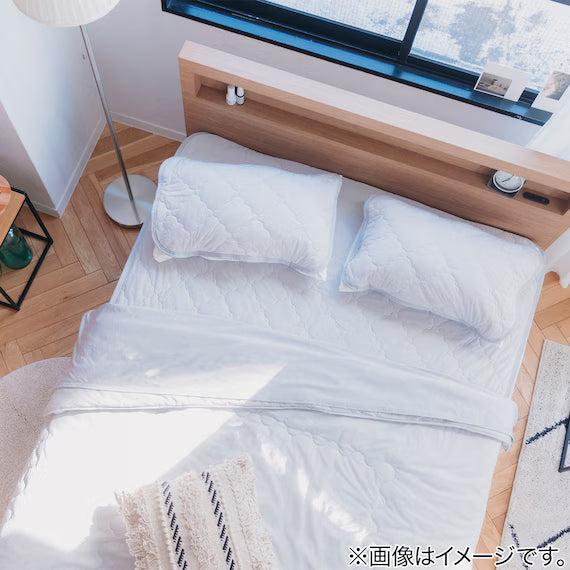 REVERSIBLE PADDED PILLOW TOPPER N COOL GY S2501