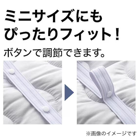 REVERSIBLE PADDED PILLOW TOPPER N COOL SP WH S2502