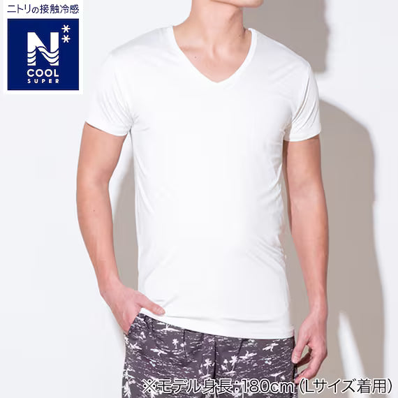 MENS SUPER COOL VNECK TSHIRTNE WH LL