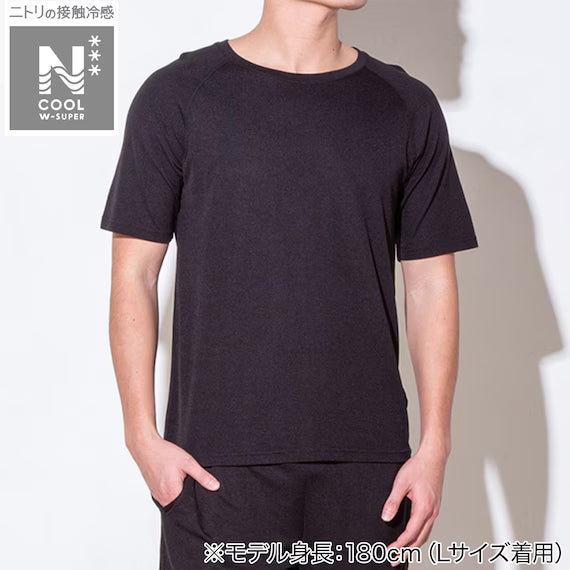 MENS DOUBLE SUPER COOL RAGLAN SLEEVE TSHIRTNE BK LL