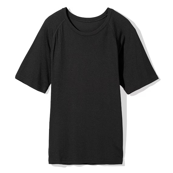 MENS DOUBLE SUPER COOL RAGLAN SLEEVE TSHIRTNE BK M