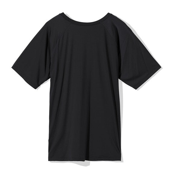 MENS DOUBLE SUPER COOL RAGLAN SLEEVE TSHIRTNE BK M